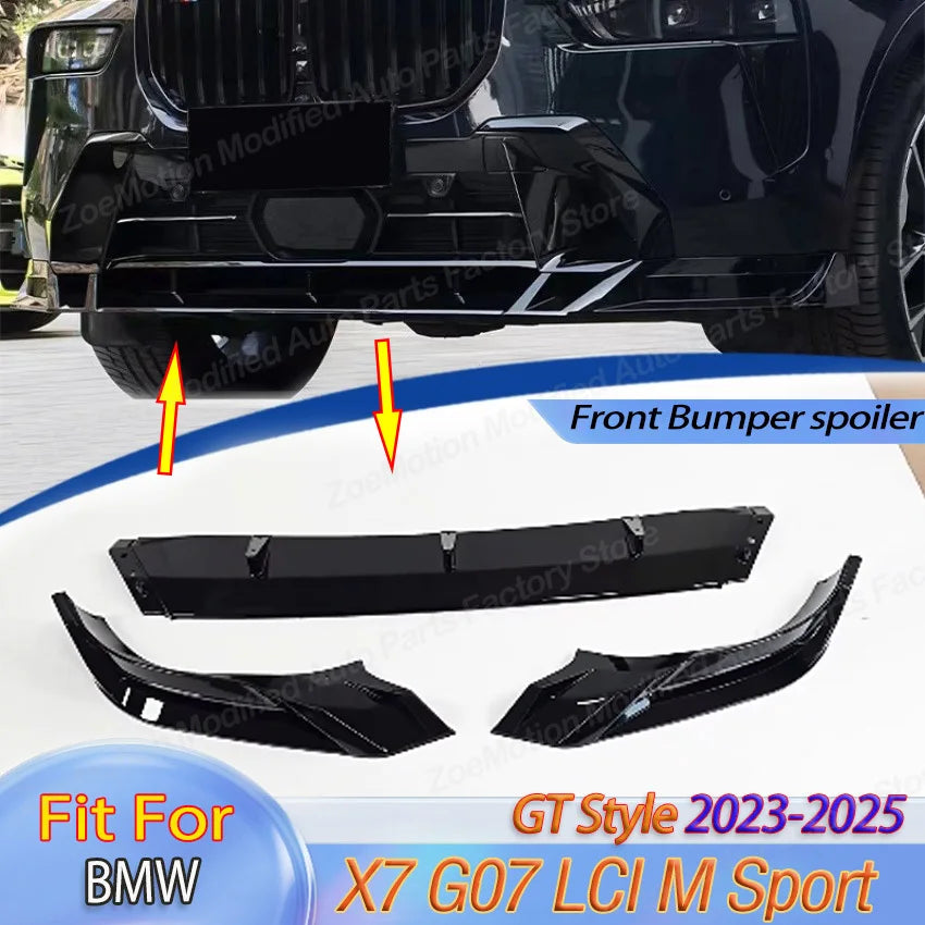 For BMW X7 G07 Lci M Gt Sport 2023 Front Bumper Spoiler Splitter