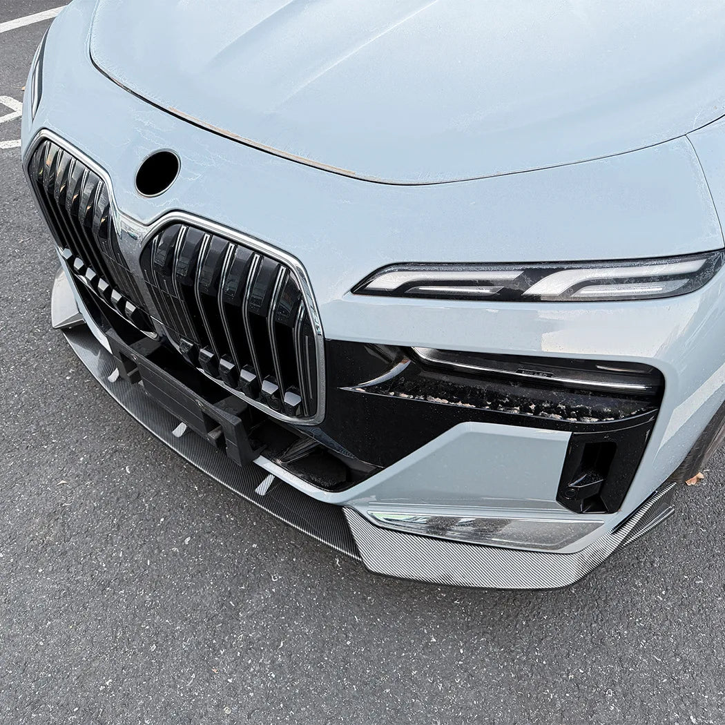 For BMW 7 Series I7 G70 G73 2023 ABS Front Bumper Lip Spoiler
