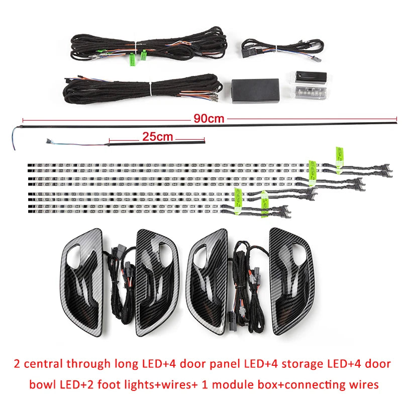 For BMW 5 Series F10 F11 Specific Interior Ambient Kits Colors