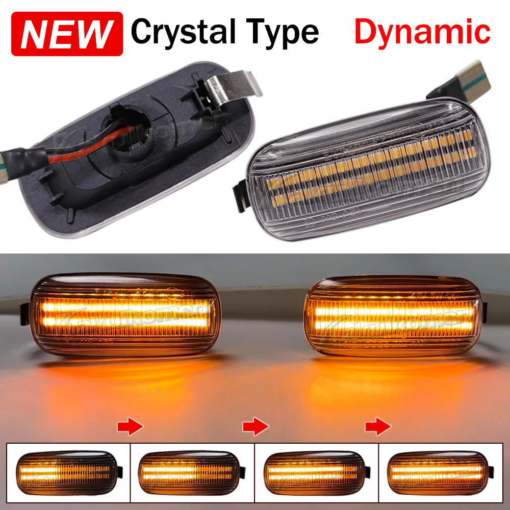 For Audi A3 S3 8P A4 Side Marker Dynamic Turn Signal Fender