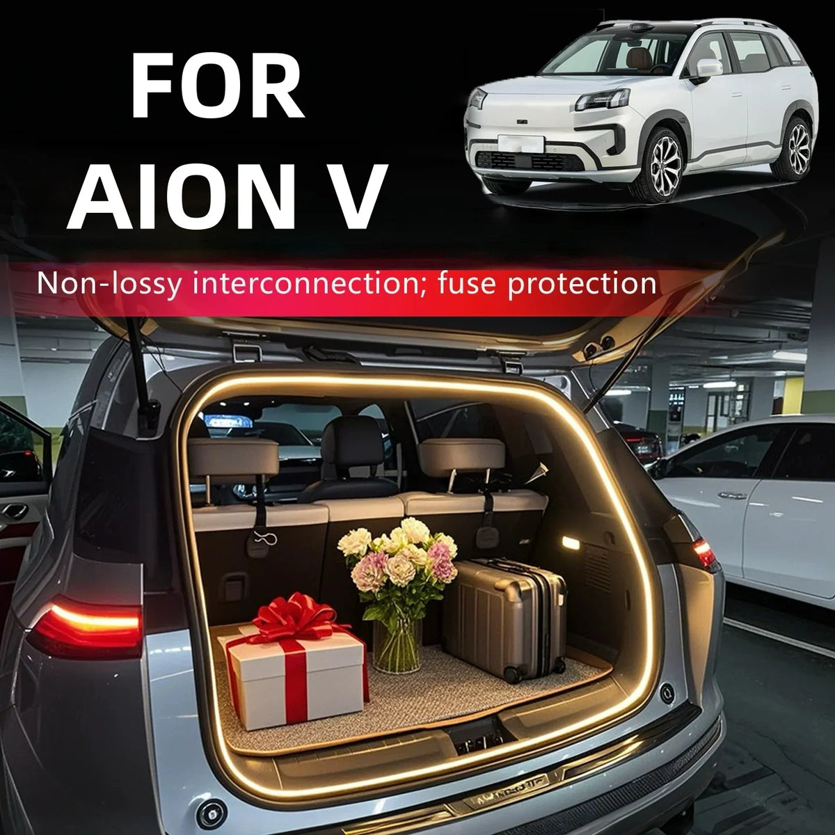 For Aion V High Brightness Trunk Lighting Ambient Interior Rear