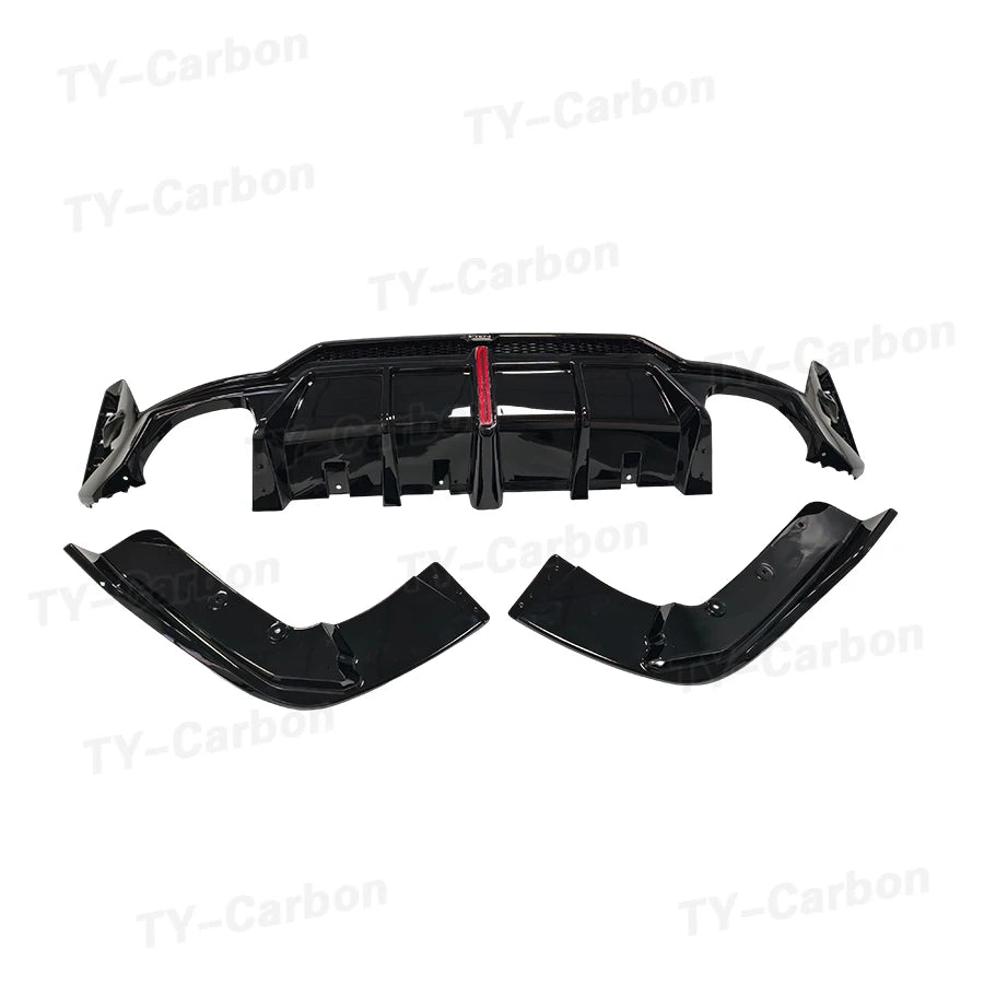 For BMW 3 Serise G20 G28 Bright Black Vten Rear Diffuser Bumper