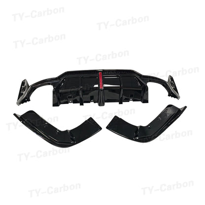 For BMW 3 Serise G20 G28 Bright Black Vten Rear Diffuser Bumper