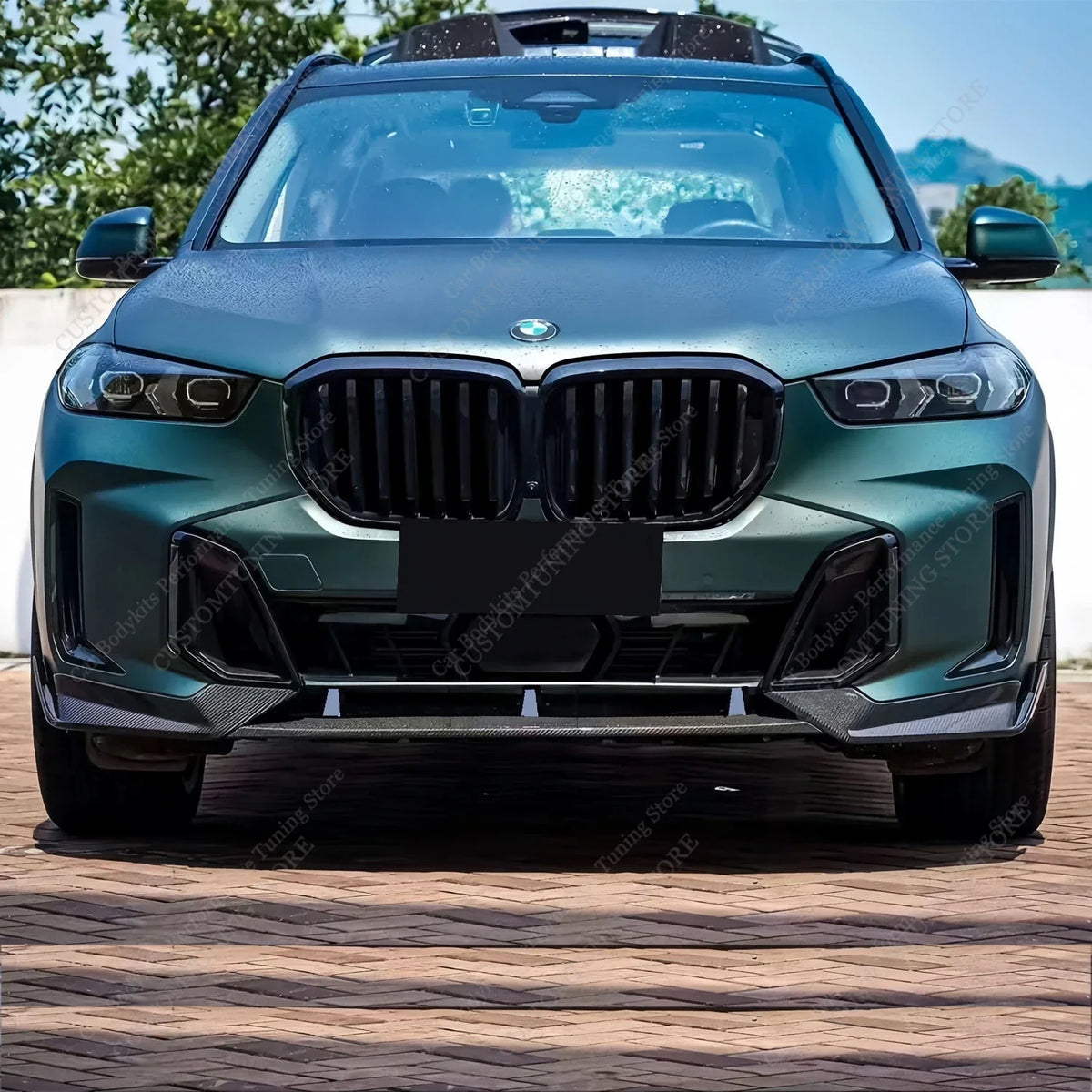 For BMW X5 G05 M Sport Competition Gloss Black ABS Front Bumper