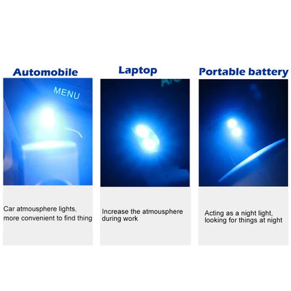 5PCS MINI USB Interior Atmosphere Emergency Lighting Colorful