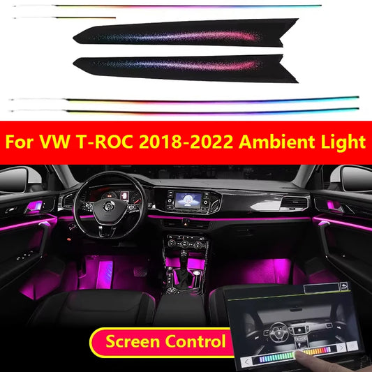 For VW T-ROC 2018-2022 Galaxy Style In Ambient Lighting Kit