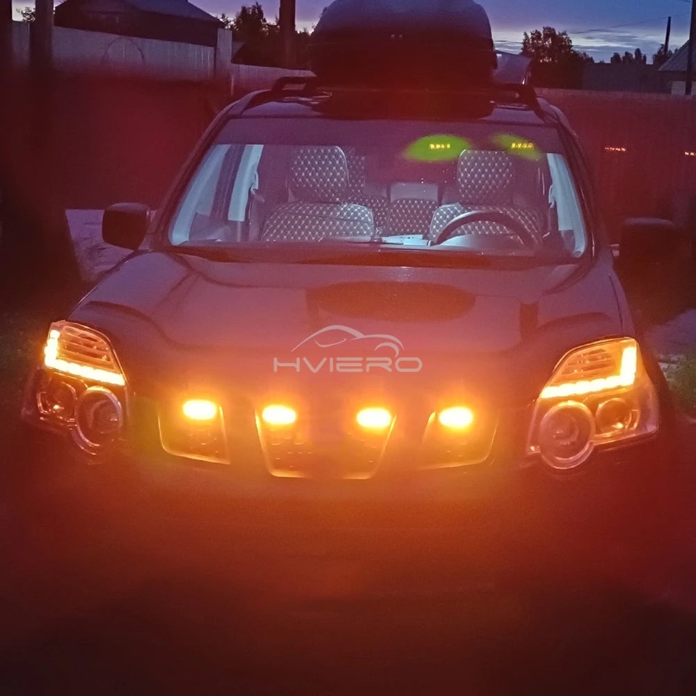 12v-24v 6leds Warning Strobe Grille Flashing Lightbar Beacon