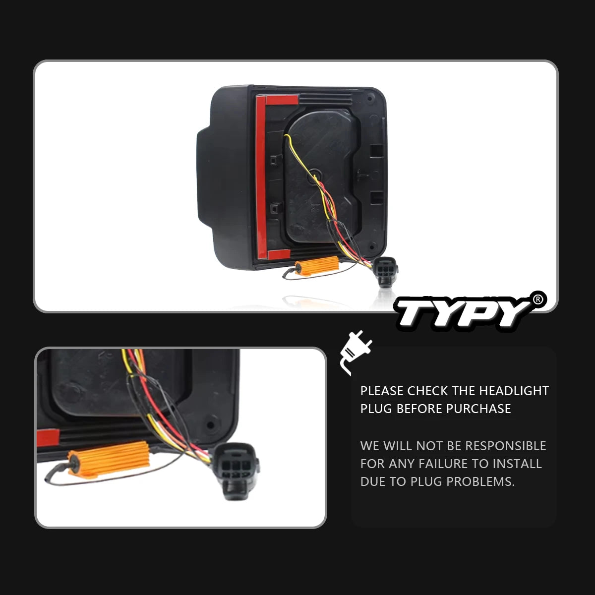 For Jeep Wrangler Jk Taillight 2007-2024 Typy Upgrade Modified