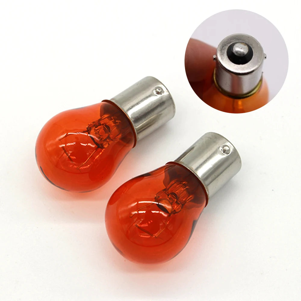 2PCS 1156 12V 21W Lamps Turn Signals Replaceable Orange