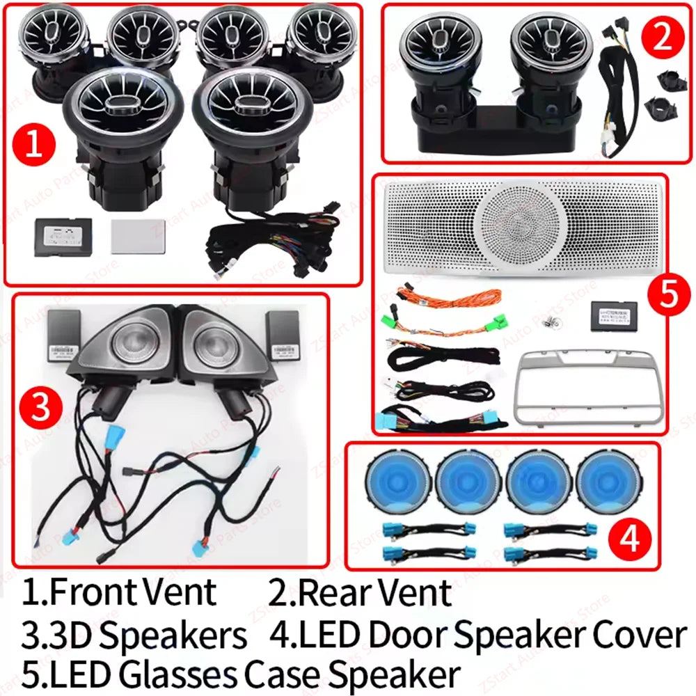 For Mercedes Benz E-Class W213 Coupe Air Vents 3D Rotating