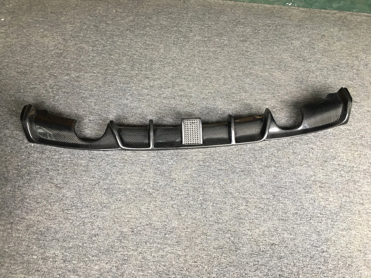 For BMW 3 Series F30 F35 Carbon Fiber Rear Bumper Exhaust