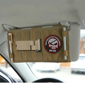Molle Sun Visor Organizer Truck Panel Pouch multi-pocket Cd