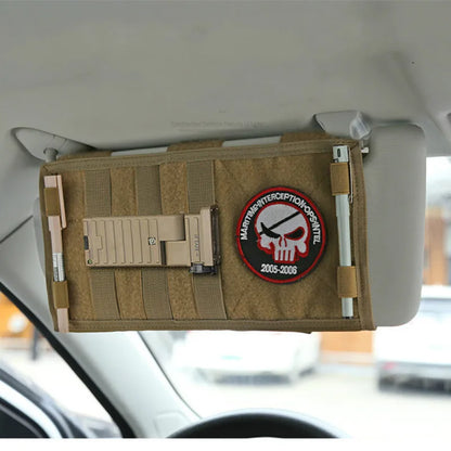 Molle Sun Visor Organizer Truck Panel Pouch multi-pocket Cd