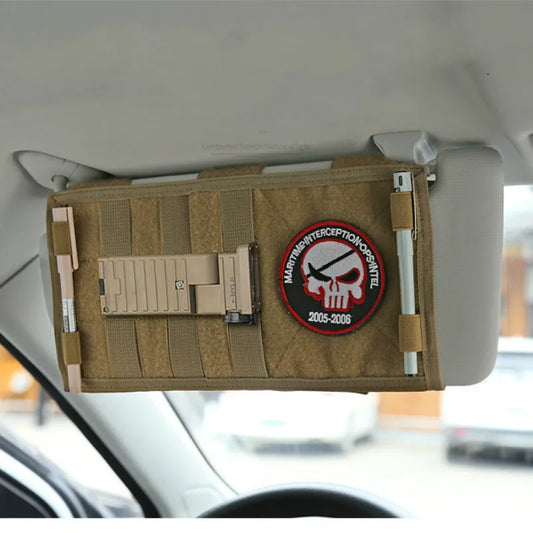 Molle Sun Visor Organizer Truck Panel Pouch multi-pocket Cd