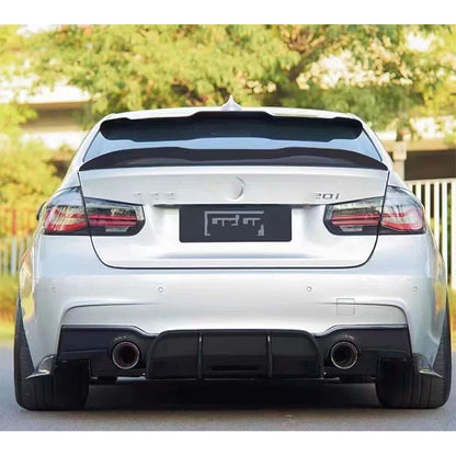 For BMW 3 Series F30 F35 320 330 Geex Carbon Fiber Rear Bumper
