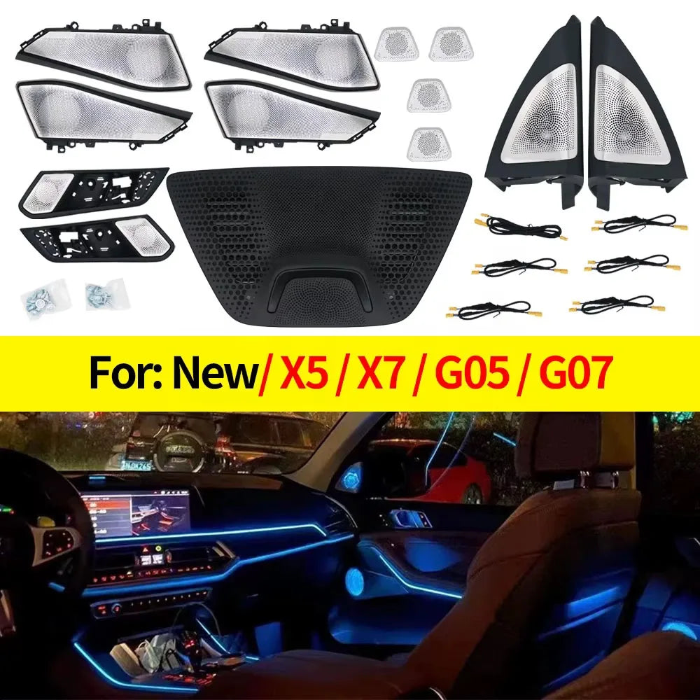 For BMW X5 X7 G05 G07 11colors Speaker Cover Ambient 2018-2024