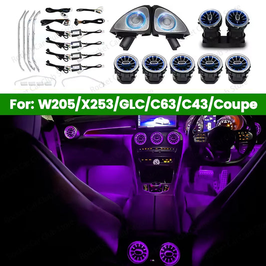For Mercedes Benz W205 Glc Coupe Colours Ambient C43 C63S