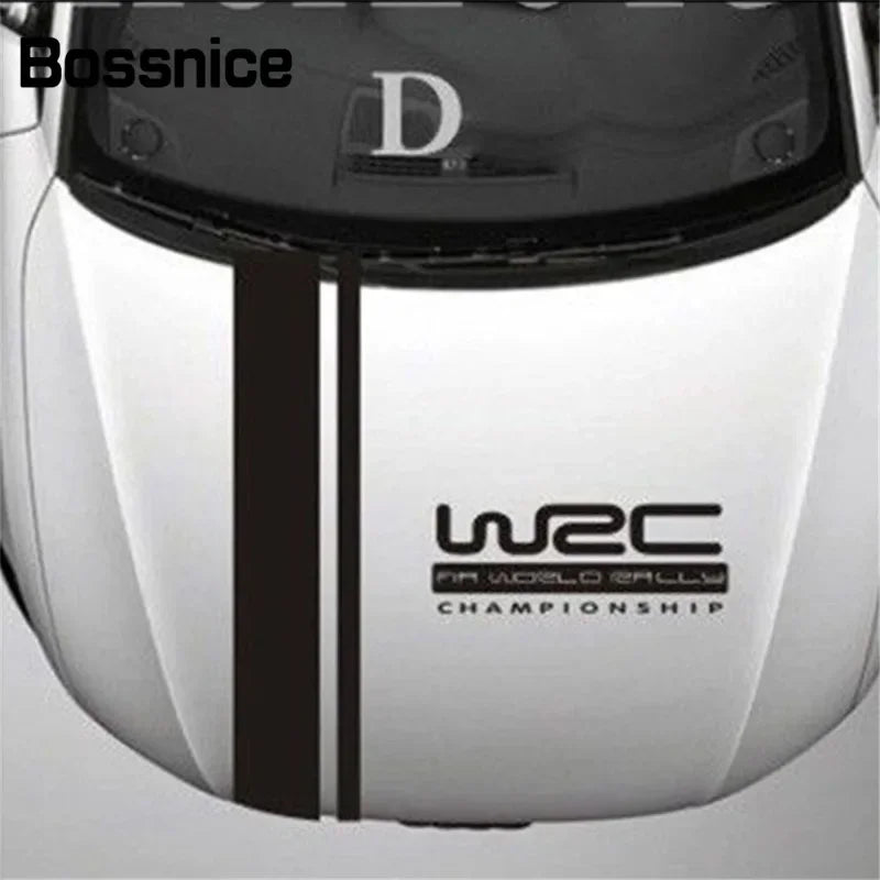 Fashion Wrc Stripe Covers Vinyl Racing Sports Decal Head