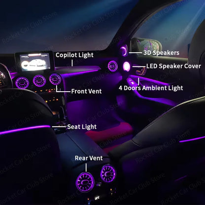 For Mercedes Benz W205 Glc Coupe Colours Ambient C43 C63S