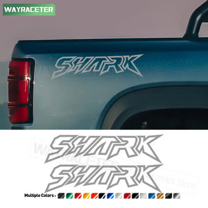 For BYD Shark 6 Pick Up Trunk Side Sticker Body Door Carbon