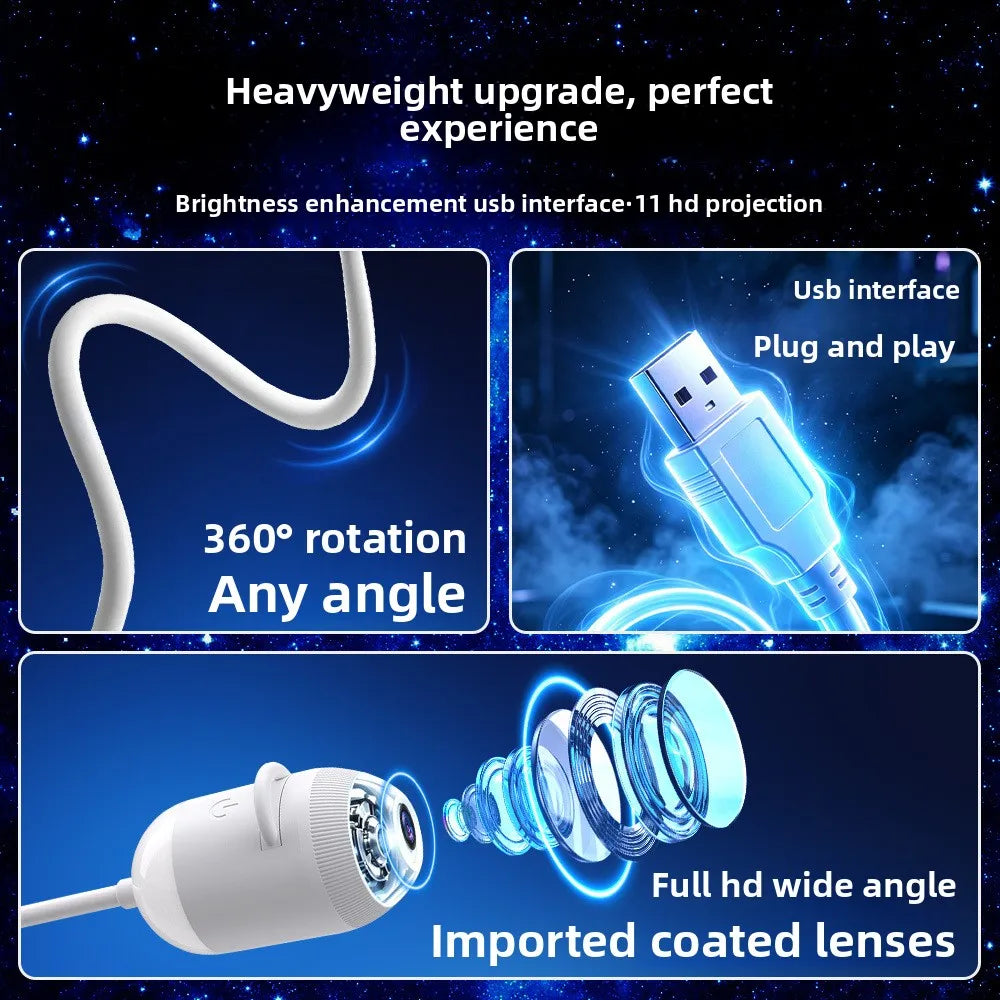 For Bedrooms Living Rooms,and USB Starry Sky Projector