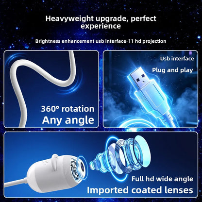 For Bedrooms Living Rooms,and USB Starry Sky Projector