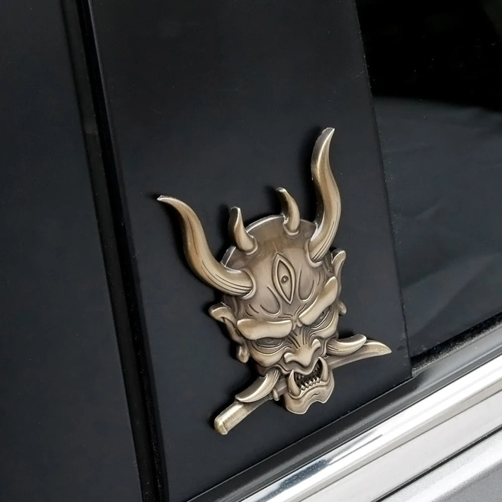 For Any Vehicle 3D Sticker Premium Warrior Metal Side Fender