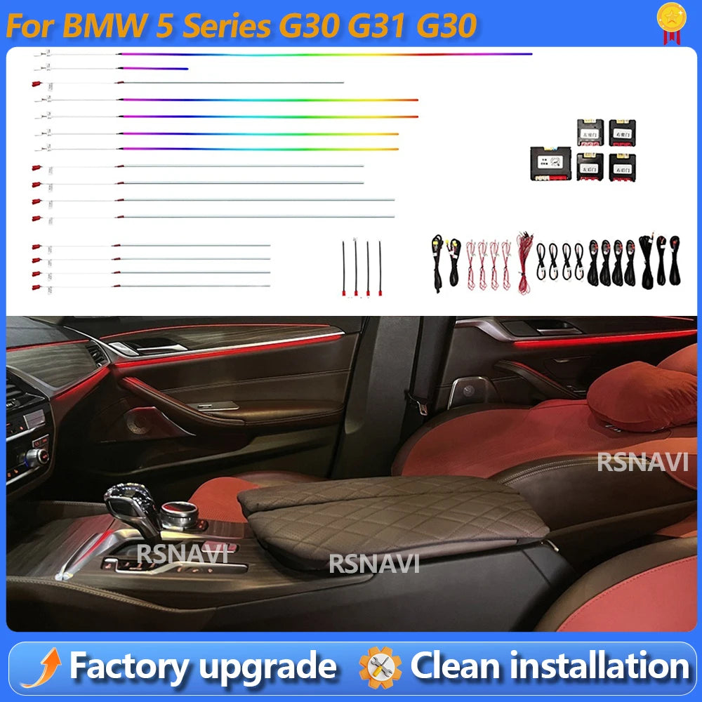 For BMW 5 Series G30 G31 Colors Oem Design Ambient Interior