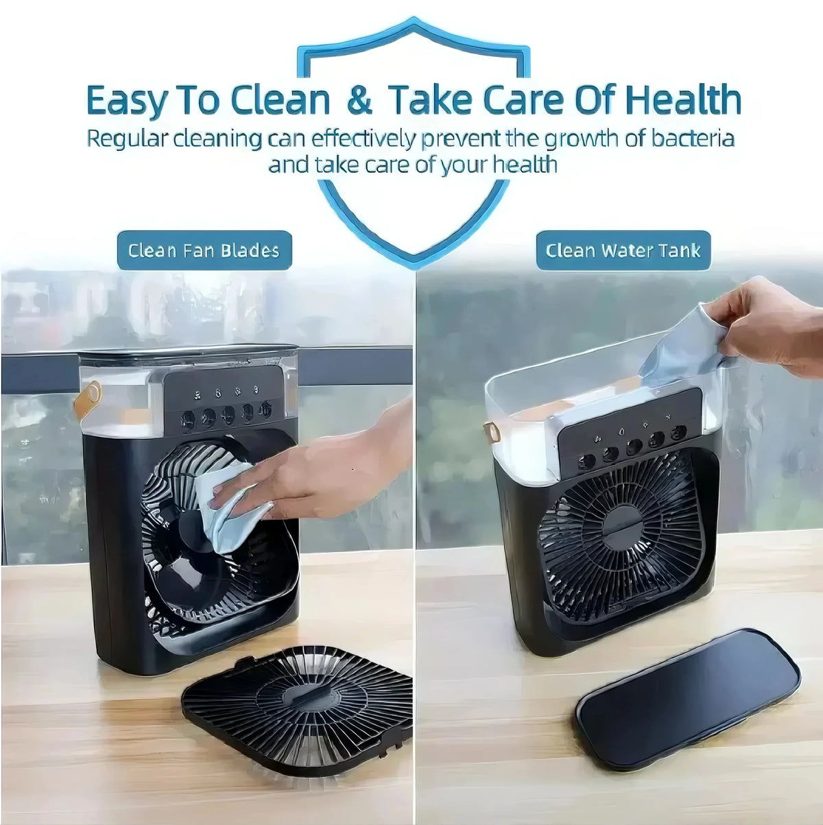 For Home Office In MINI Portable Air Cooler Fan 5-hole