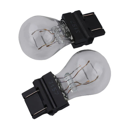 10PCS Clear Amber Tail Signal Brake Bulbs 3057 3155