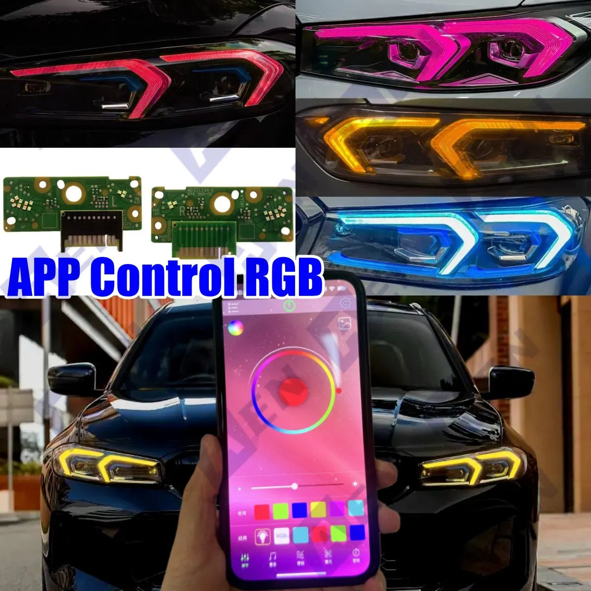For Euro 2023-2025 BMW G20 G21 RGB Angel Eye Drl Boards Lci 320I