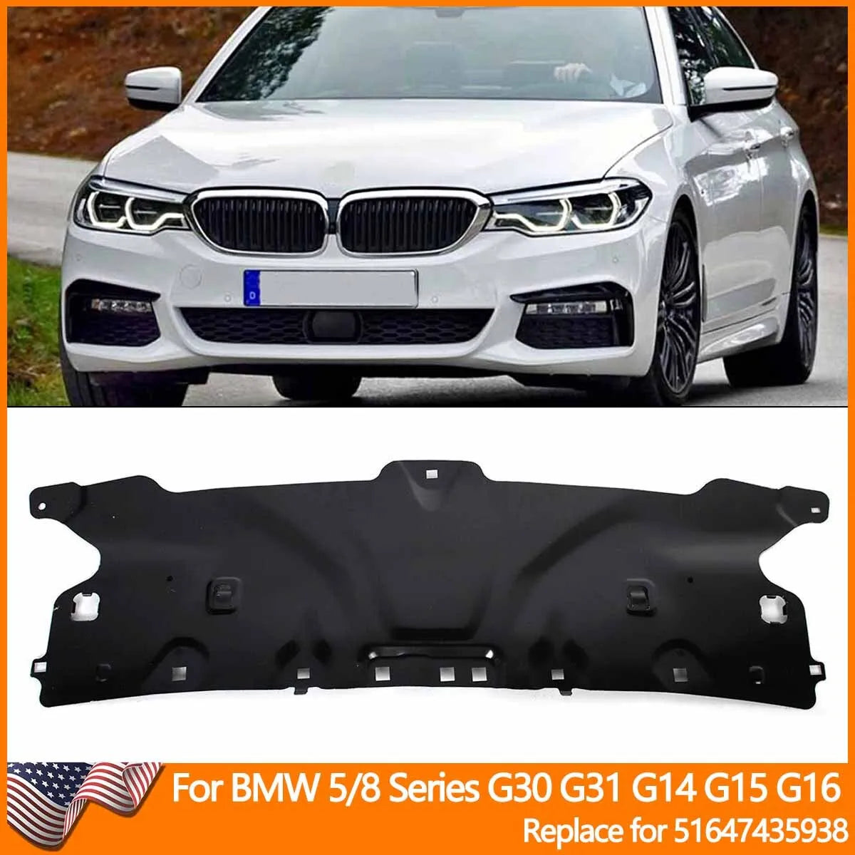 For BMW G30 G31 G14 G15 Water Tank Cover Plate G16 530I 540I