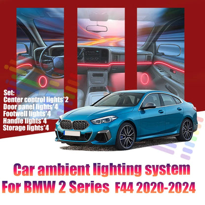 For BMW 2 Series F44 2020-2024 Ambient Lamps Colorful Atmosphere