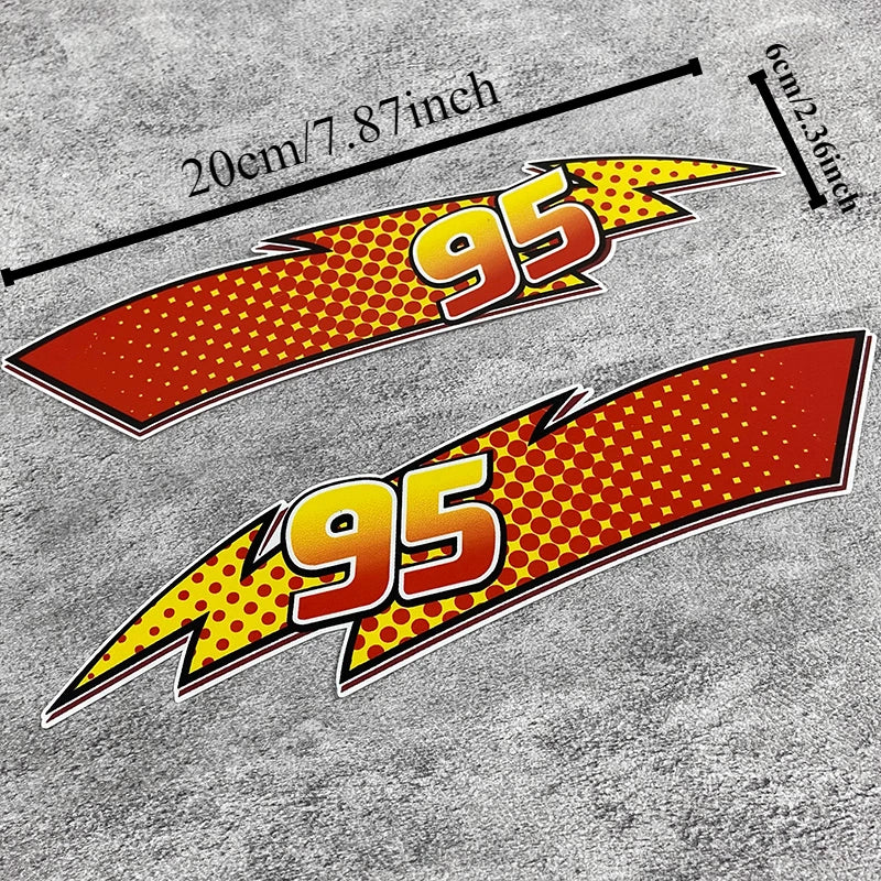 For Rear Windshield Window Door Body 1pair Lightning Vinyl
