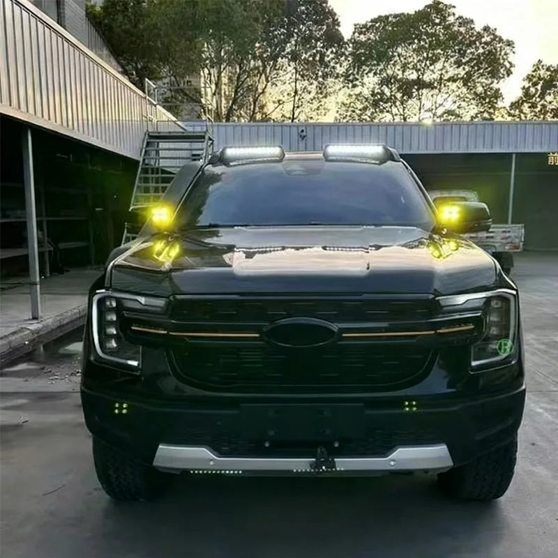 Offroad Lens Roof Lamps Front Spoiler Fog Without Antenna