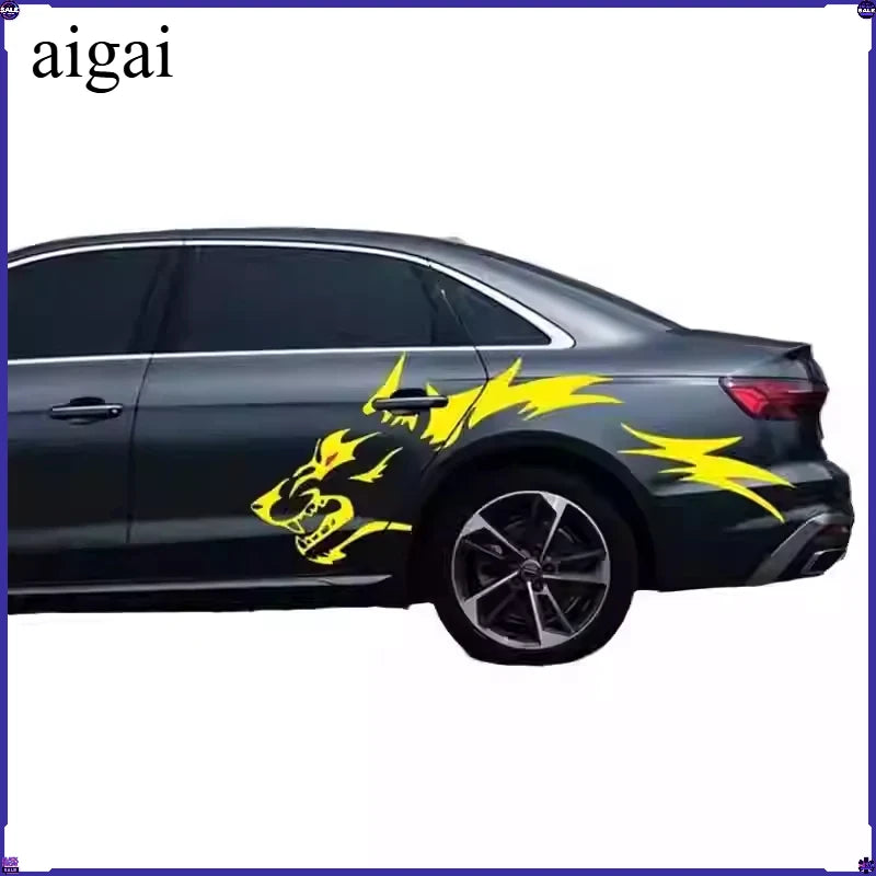 Sticker Wolf Personalized Modification Head Aggressive Fierce