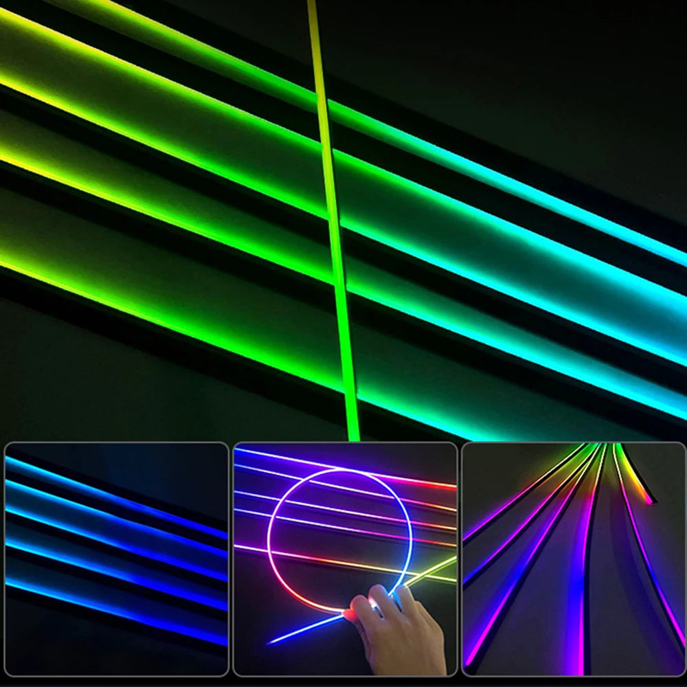 Atmosphere Lighting Strip Colorful RGB USB Acrylic Interior