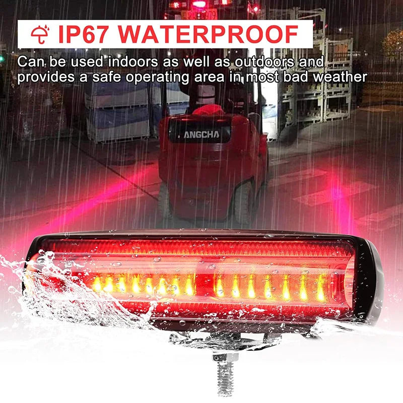 30W Forklift 15LED Warehouse Warning Red Danger Area Truck