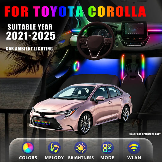 For Toyota Corolla 2021-2025 Dream Color Ambient Lighting Kit