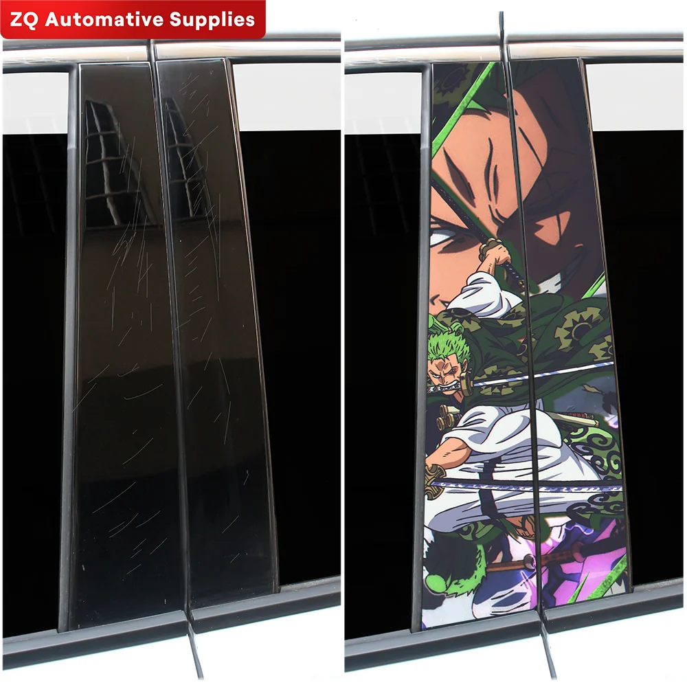 Stickers Zoro Amine b-pillar Vinyl Decal Waterproof Center Pillar