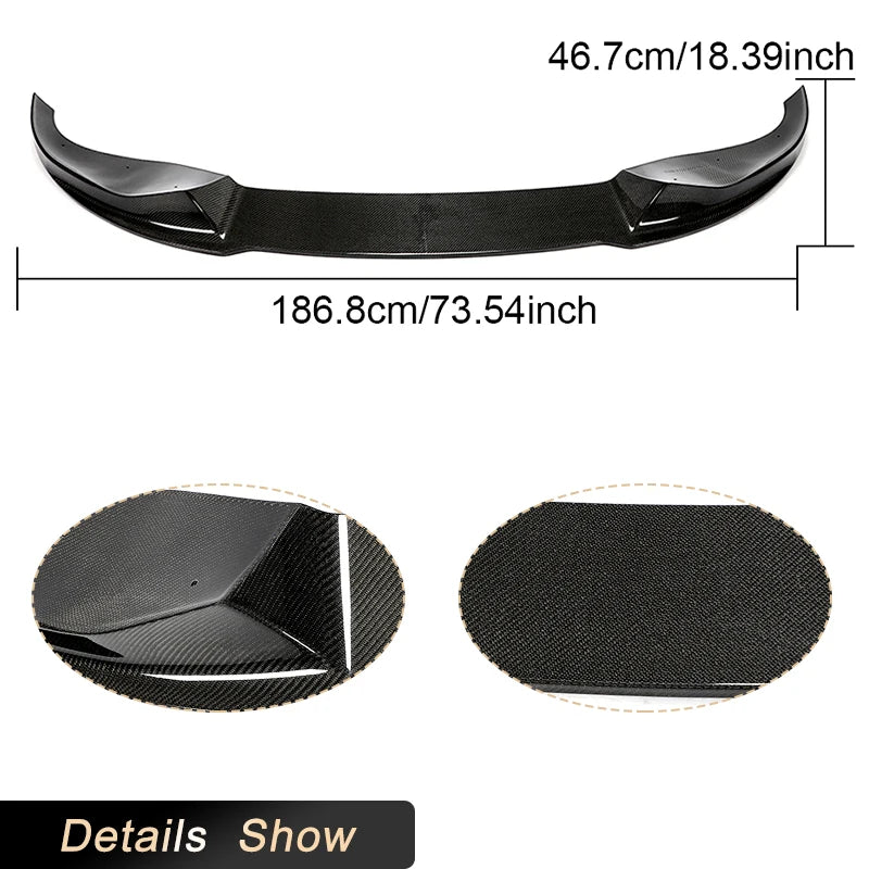 For BMW X5 G05 M-Sport Utility Carbon Fiber Front Bumper Lip