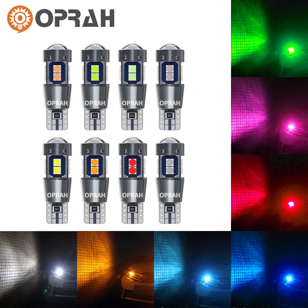 Oprah 5PCS T10 W5W Canbus No Error 3030SMD Interior