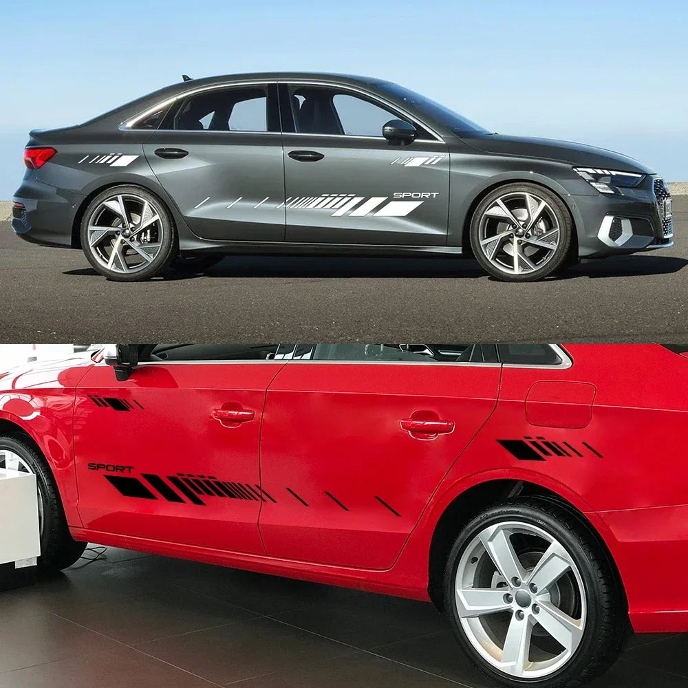 For Audi A3 8P 8V 8L Side Door Sticker Sport Trim Exterior 8Y