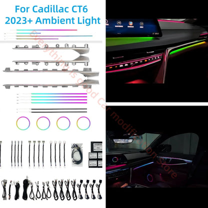 For Cadillac CT6 2023+ Atmosphere Lamp Interior Lighting Upgrade