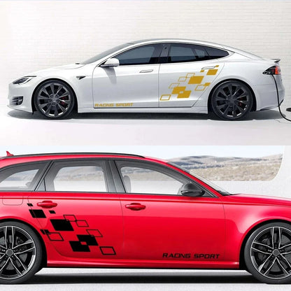 For Audi BMW Ford Dacia Door Side Stickers Graphics Racing Sport