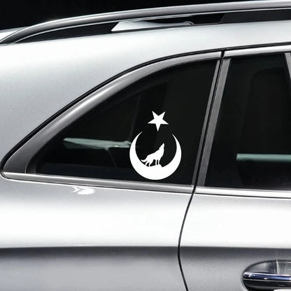 Interesting Wolf Moon Star Great Turk Turkey Turkish Sticker