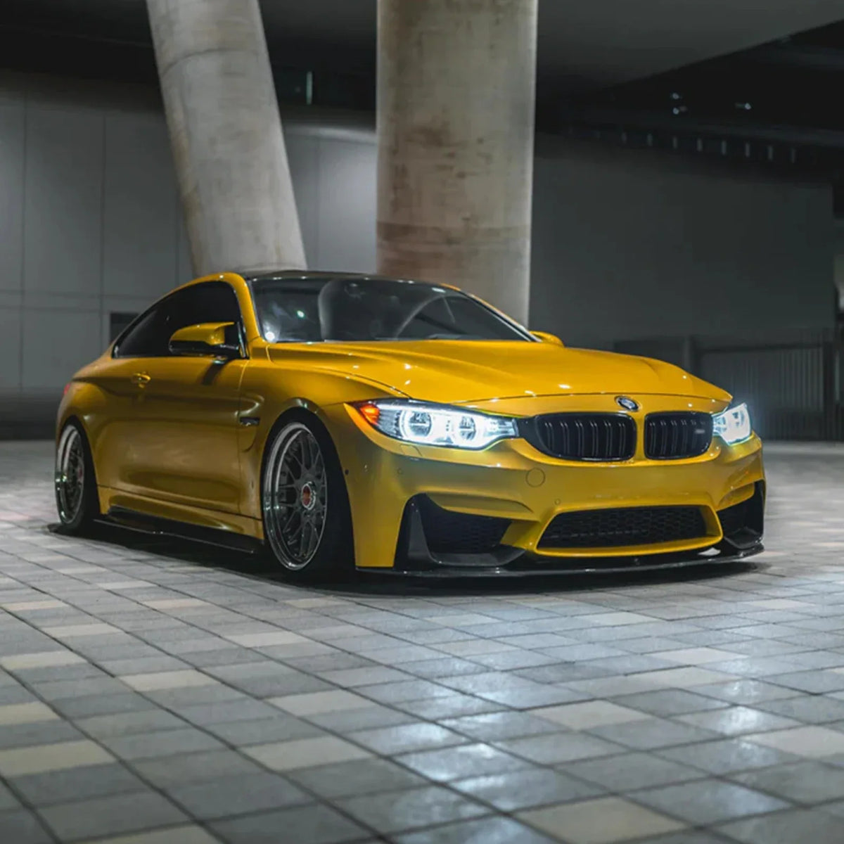 For BMW M3 F80 M4 F82 Front Bumper Lip splitter+side Splitter