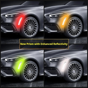 2PCS Wheel Eyebrow Reflective Sticker Visibility Safety Tape