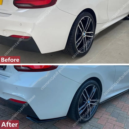 For BMW 2 Series F22 Coupe Rear Bumper Side Splitters 220I 230I