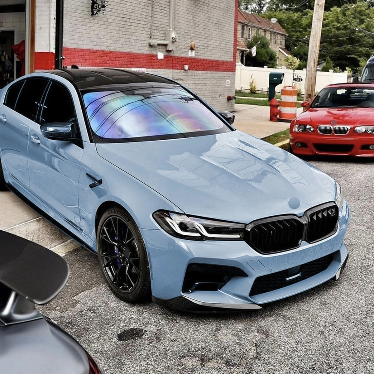 For BMW F90 M5 Lci 2021-2024 Front Bumper Side Spoiler Lip